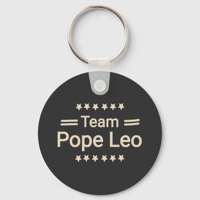 team pope leo  key ring (Front)