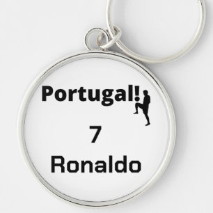 Team Portugal Soccer, your name and number Key Ring