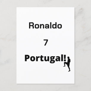 Team Portugal Soccer, your name and number Postcard