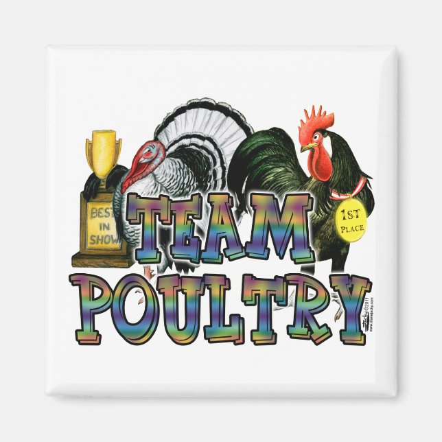 Team Poultry Magnet (Front)