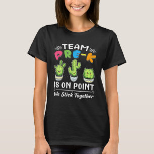 Team Pre K PreSchool Teacher Student Back To T-Shirt