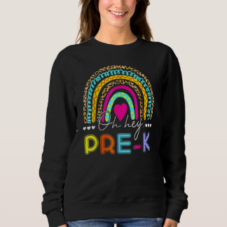 Team Pre K Squad Back To School Rainbow Kids Teach Sweatshirt