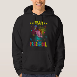 Team Preschool Flamingo  Student Teacher Back To S Hoodie
