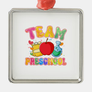 Team Preschool Metal Ornament