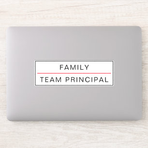 Team Principal Customisable Sticker