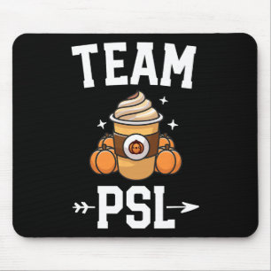Team PSL Cute Pumpkin Spice Latte Lover Fall Autum Mouse Pad