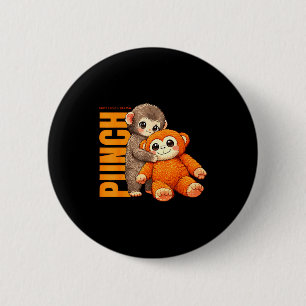 Team punch - baby monkey punch  6 cm round badge