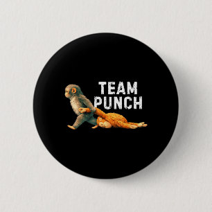 Team Punch Baby Monkey Punch Trend Meme Graphic 6 Cm Round Badge