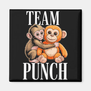Team Punch - Cute Baby Monkey Magnet