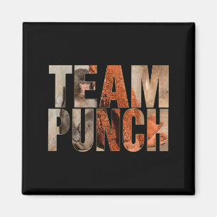 Team punch funny monkey meme baby monkey men women magnet