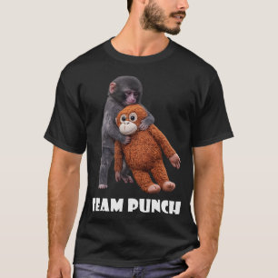 Team Punch Monkey Japan Zoo Graphic T-Shirt