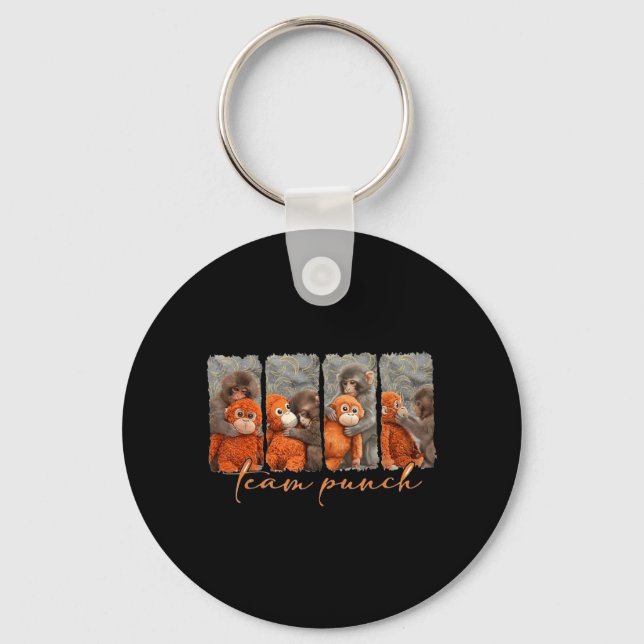 Team Punch Monkey Key Ring (Front)