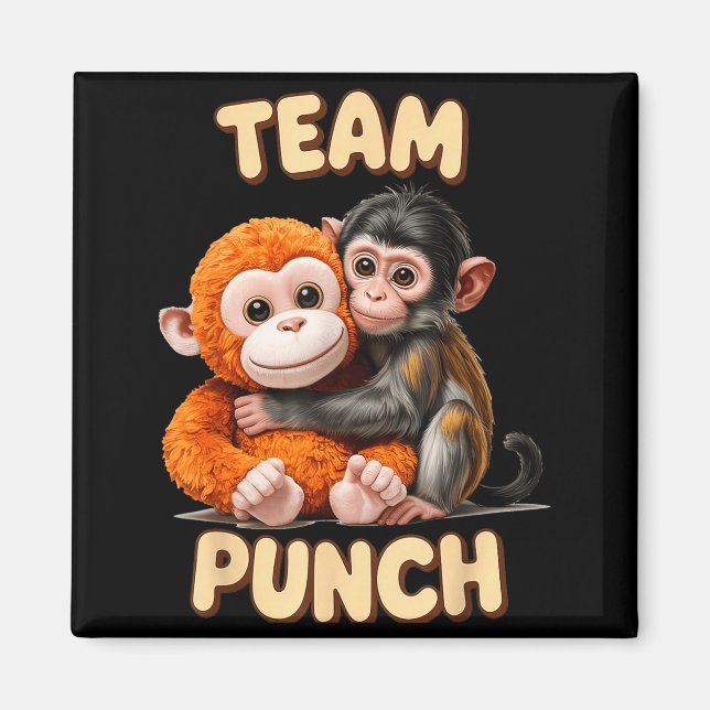 Team punch - monkey punch  magnet (Front)