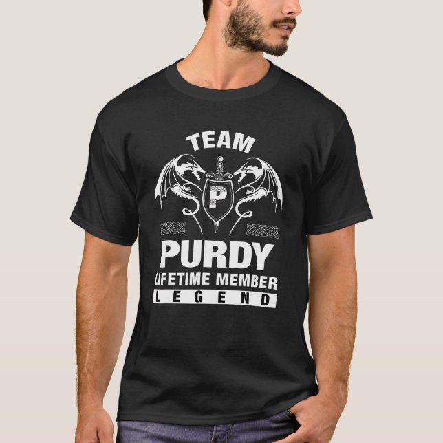 Team Purdy Lifetime Member T-Shirt (Front)