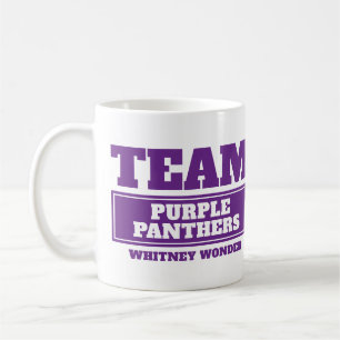 Team purple personalise team and name mug