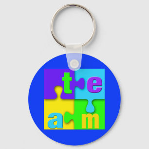 Team Puzzle Keychain