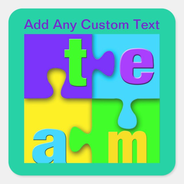 Team Puzzle Stickers (Front)