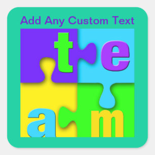 Team Puzzle Stickers
