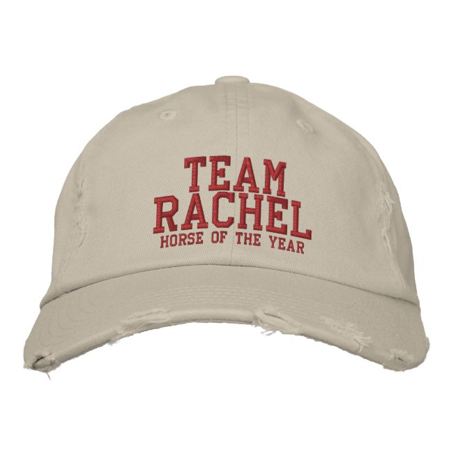 TEAM RACHEL - Horse of the Year Embroidered Hat (Front)