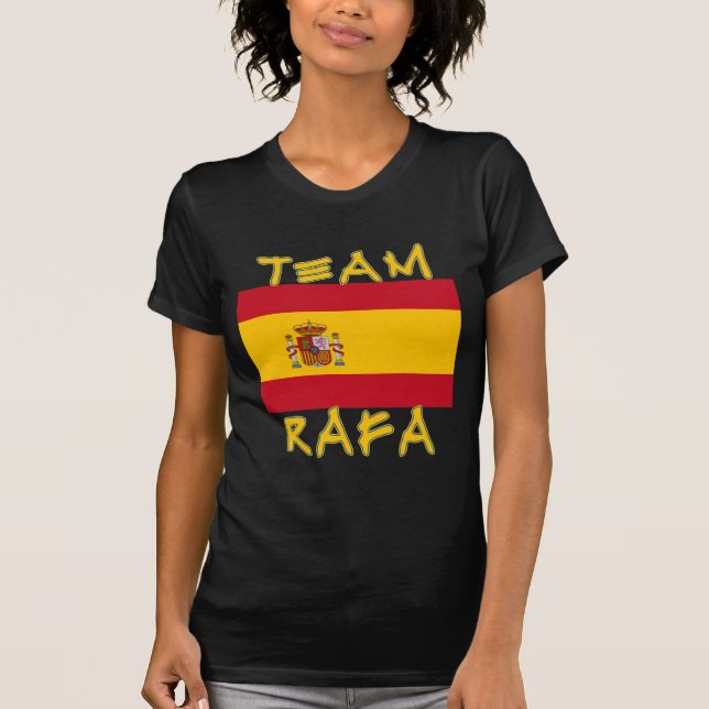 Team Rafa with Spanish Flag T-Shirt (Front)