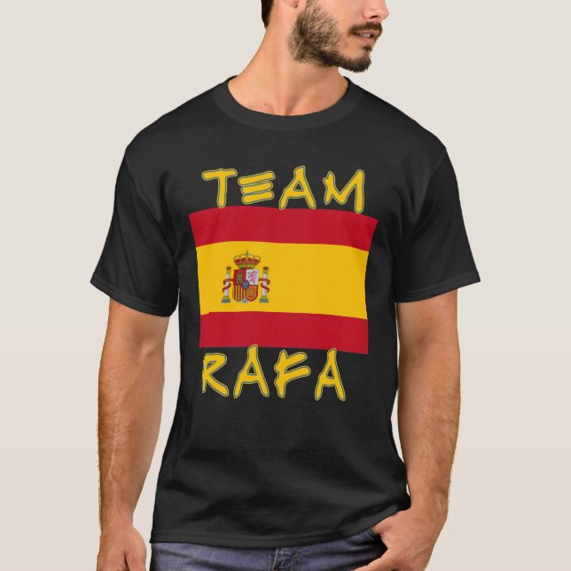 Team Rafa with Spanish Flag T-Shirt (Front)