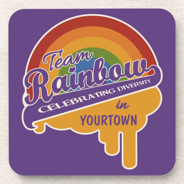 Team Rainbow custom coasters (Front)