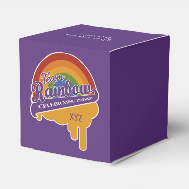 Team Rainbow custom favour box (Back Side)