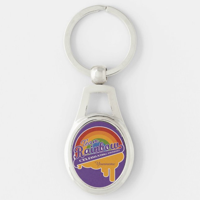 Team Rainbow custom key chain (Front)
