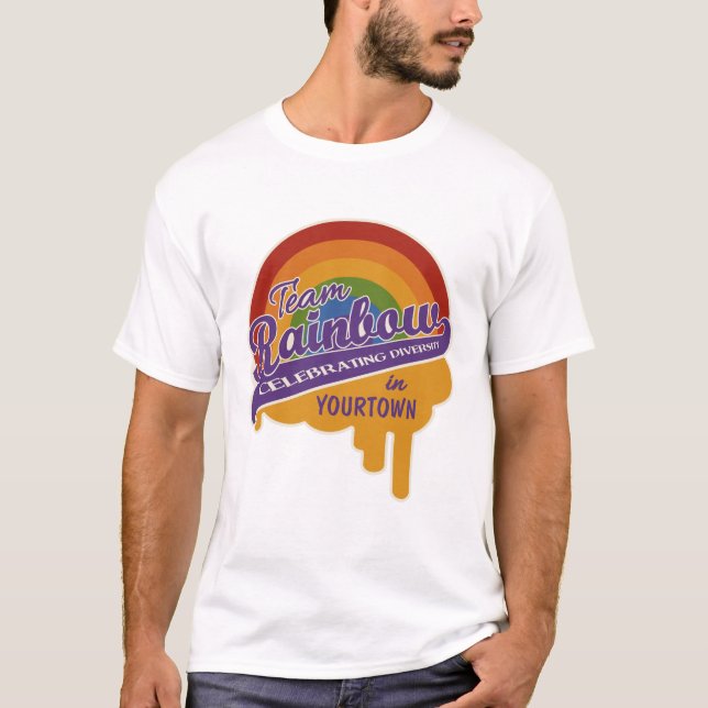 Team Rainbow custom shirt - choose style (Front)