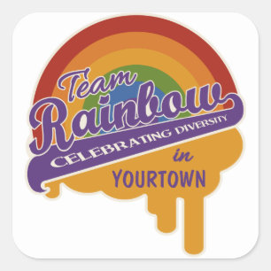 Team Rainbow custom stickers