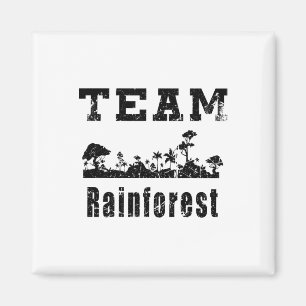 Team Rainforest Earth Day Vintage Magnet