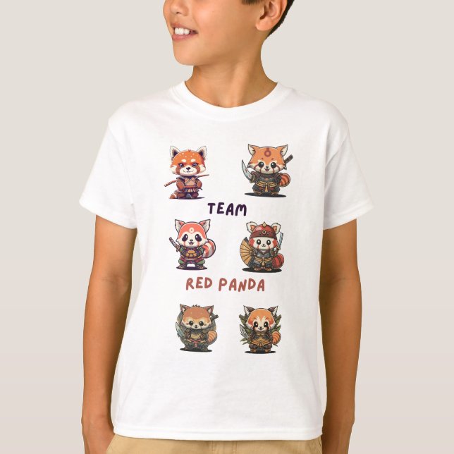 Team Red Panda Samauri T-Shirt (Front)