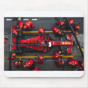 Team Red Pit Stop Mouse Pad