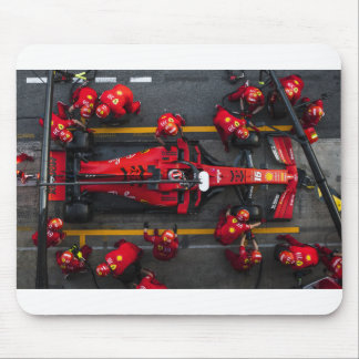 Team Red Pit Stop Mouse Pad