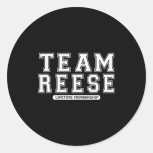 Team Reese Family Surname Reunion Crew Member Gift Classic Round Sticker