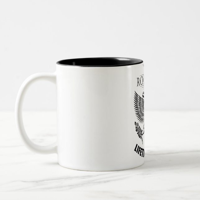 Team Robertson Lifetime member Two-Tone Coffee Mug (Left)
