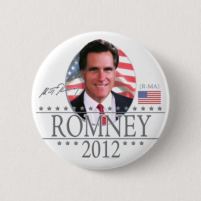 Team Romney in 2012 6 Cm Round Badge (Front)
