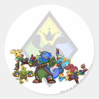 Team Roo Island Group Classic Round Sticker