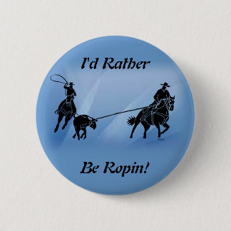 team ropers 201 6 cm round badge