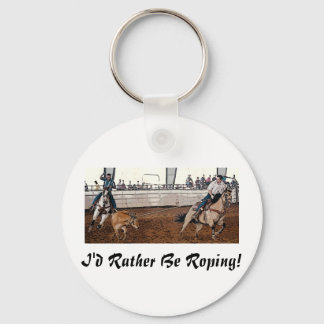 Team Ropers Key Ring