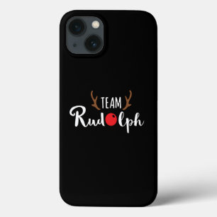Team Rudolph Christmas Motif iPhone 13 Case