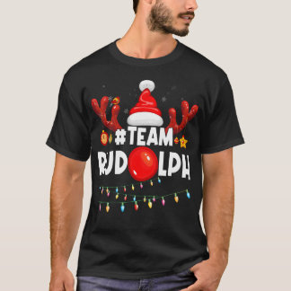Team Rudolph-Cool Christmas Reindeer Costume T-Shirt
