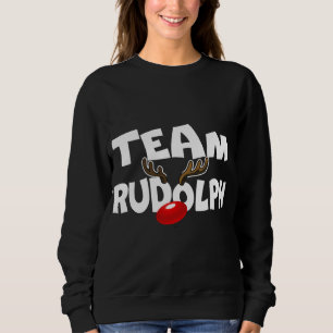 Team Rudolph Cute Christmas Reindeer Deer Lover Gi Sweatshirt