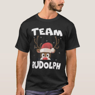 Team Rudolph Funny Xmas Reindeer Deer Lover Gift D T-Shirt