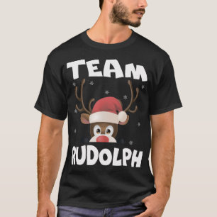 Team Rudolph Funny Xmas Reindeer Deer Lover Gift D T-Shirt
