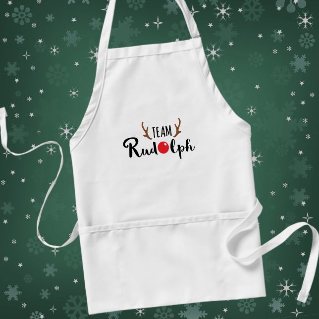 Team Rudolph - Holiday Baking Christmas Quote Standard Apron (Creator Uploaded)