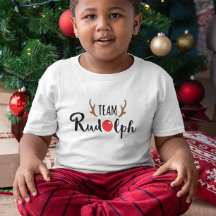 Team Rudolph - Matching Family Christmas Design Toddler T-Shirt