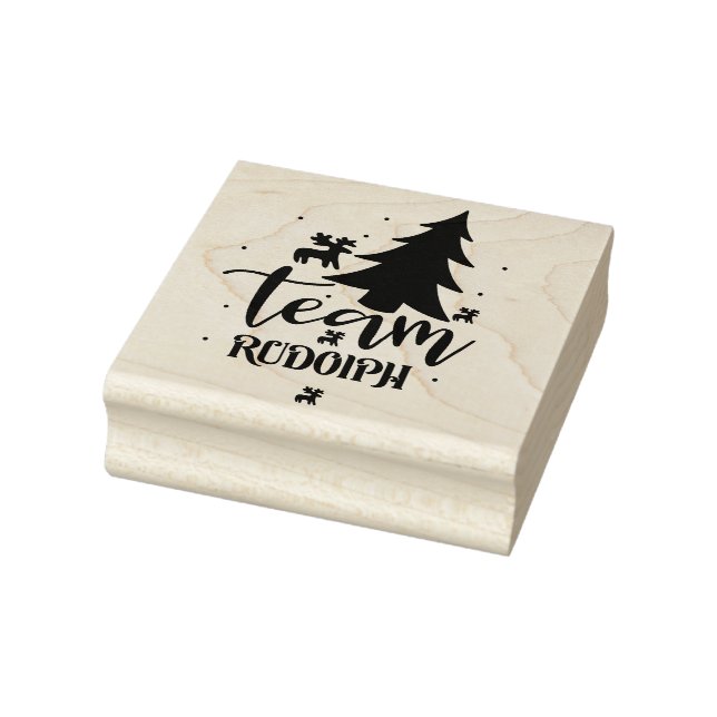 Team Rudolph  Rubber Stamp (Stamp)