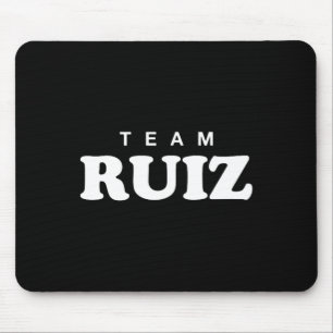 Team Ruiz Personalised Surname Bride Groom Family  Mouse Pad