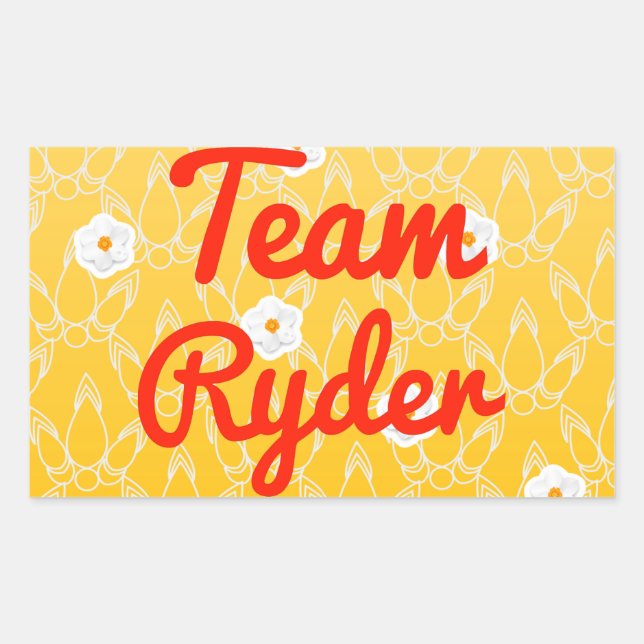 Team Ryder Rectangular Sticker (Front)